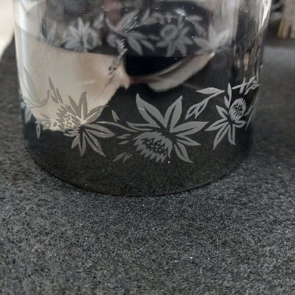 Vintage Dorothy Thorpe Silver Rimmed Thistle Pattern Tall Water glasses (4) - Picture 8 of 8